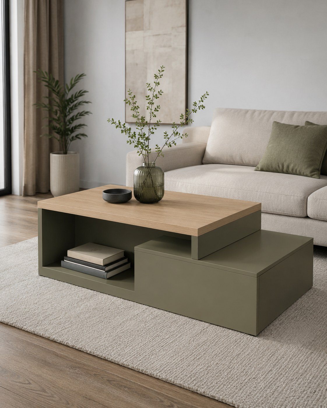 Olive Step Coffee Table