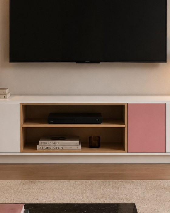 Dusty Pink Media Unit photo 2